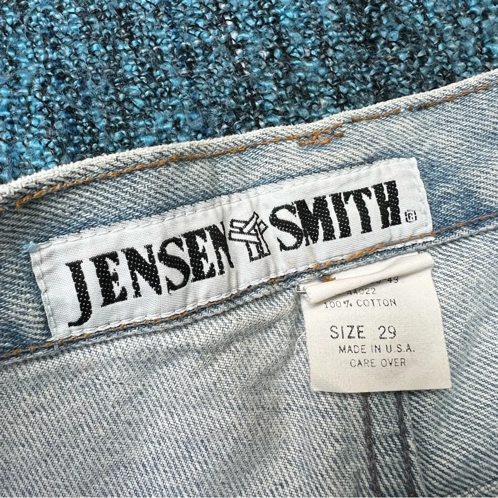 Vintage Jensen Smith Shotgun Wash Distressed Light Wash Jeans Size 29 Deadstock